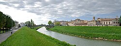 Panoramica del ponte di Cannara 2008